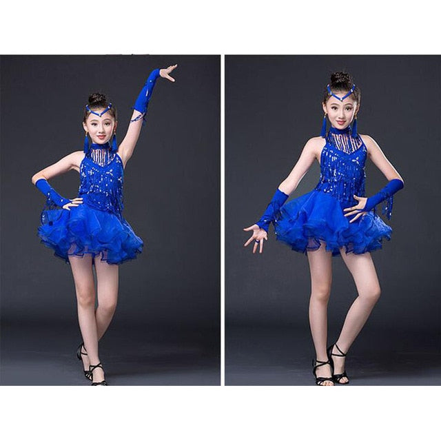 Girls Sequined Latin Skating or Ballroom Salsa Dancewear – ShopSk8Wear