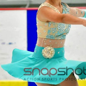 Blue Figure Skating Dress for Adult Competition