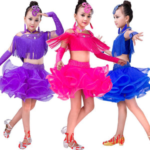 Girls Latin Freedance Ballroom Dresses