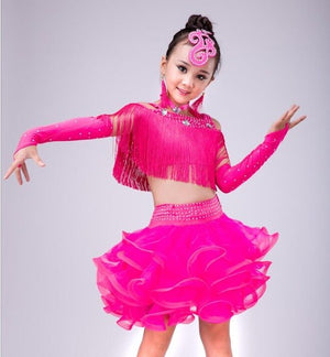 Girls Latin Freedance Ballroom Dresses