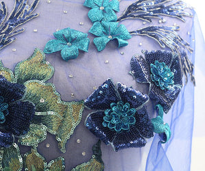 Handmade 3D Embroidered Lace Trim