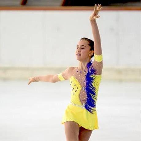yellow figure skating dresses